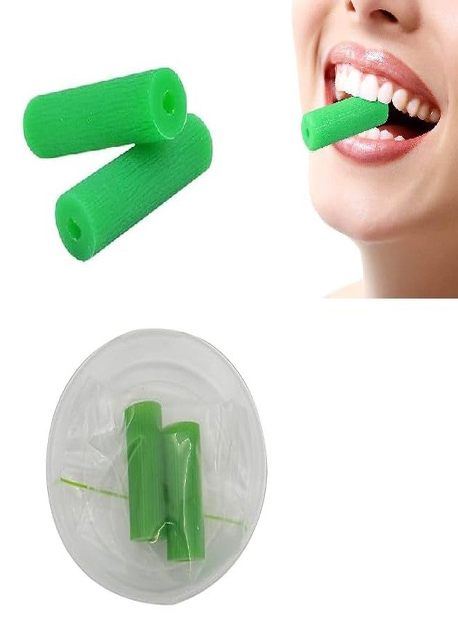 Dentosmile Chewies Seater in Green Colour with Carry Case for Aligner Chompers Trays (Unscented) - Image 1