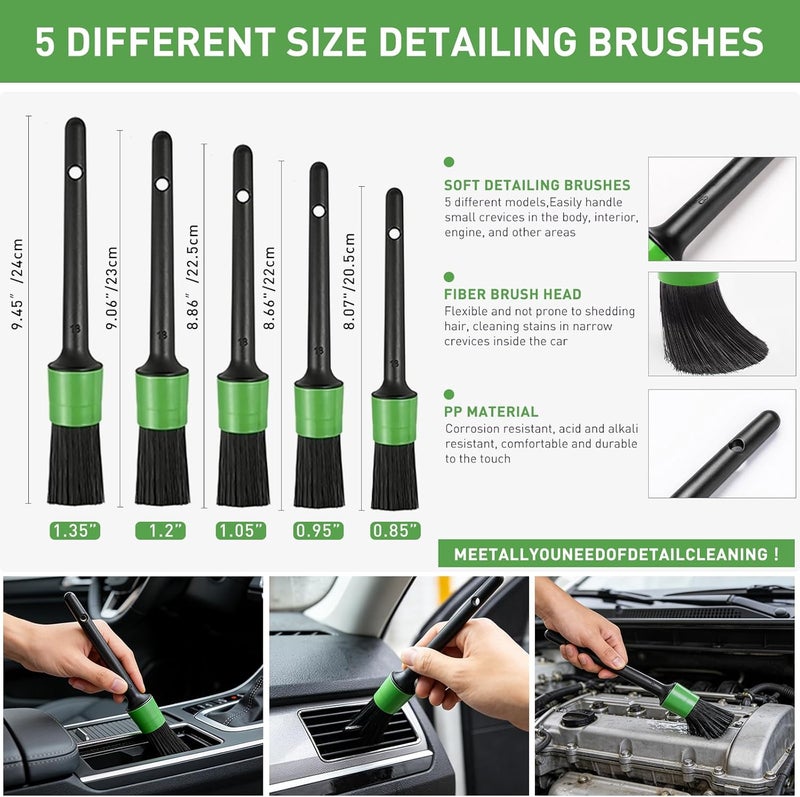 GES 62" Car Wash Mop with Telescoping Handle and Chenille Microfiber Cleaning Kit - Image 4