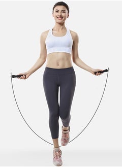 QUTOOB Professional Jump Rope for Fitness Training - Steel Wire Jump Rope with Adjustable Cable and Removable Weights, and Ball Bearing for High-Speed Skipping Workouts, Ideal for Weight Loss, Boxing, Gym, Cardio, and Endurance Training  - Image 4