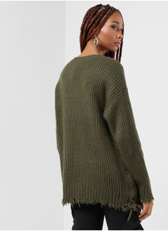 izzue Logo Knit Sweatshirt  - Image 2