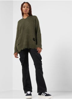 izzue Logo Knit Sweatshirt  - Image 4