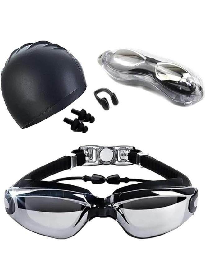 Generic Swimming Goggles With Swim Cap And Earplugs 14x5x4cm