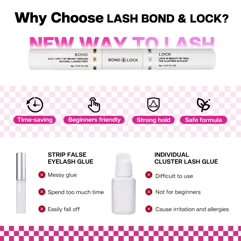 CALAILIS Lash Bond and Seal, Cluster Lash Glue for Lash Clusters - Strong Hold, Long Lasting 7+ Days, Waterproof, Non-irritating, Suitable for Sensitive Eyes - Image 4
