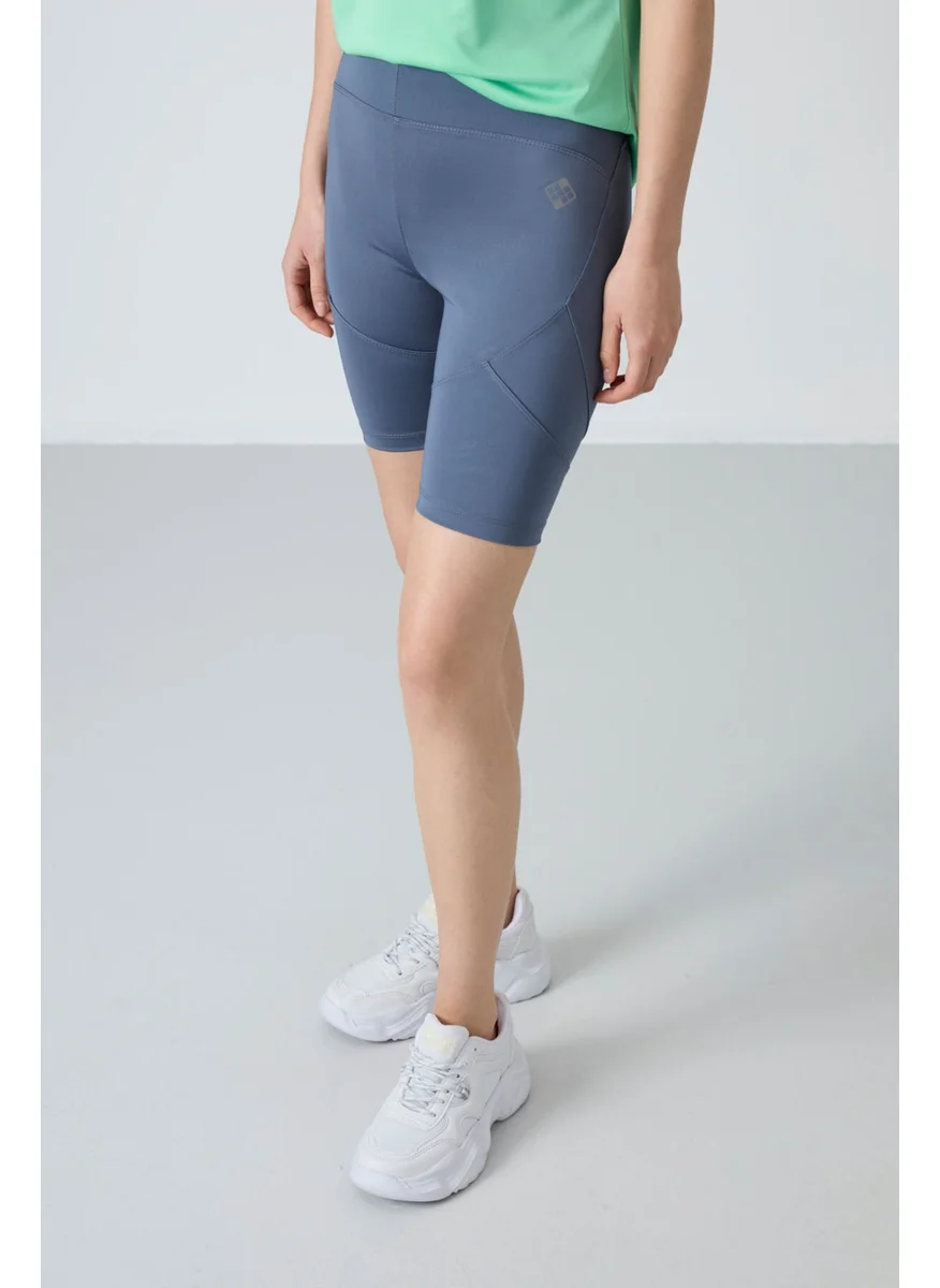 Tommy Life Petrol Polyester Flexible Standard Fit Performance Women's Biker Tights - 91013