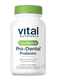Vital Nutrients Pro Dental Probiotic with BLIS K12 and M18 | Premium Vegan Probiotic for Oral Health and Bad Breath | Sugar Free | Mint Chewable Tablet | Gluten and Dairy Free | 90 Count  - Image 1