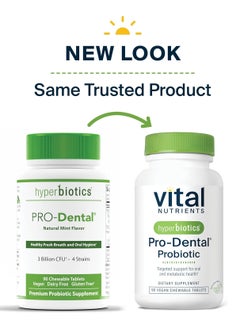 Vital Nutrients Pro Dental Probiotic with BLIS K12 and M18 | Premium Vegan Probiotic for Oral Health and Bad Breath | Sugar Free | Mint Chewable Tablet | Gluten and Dairy Free | 90 Count  - Image 2