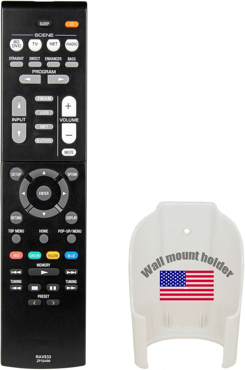 CHOUBENBEN Replacement for Yamaha Receiver Remote Control RAV533 ZP35490 RX-V479 RX-V479BL RX-V579 - Image 1