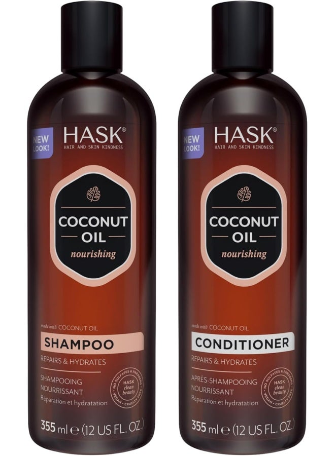 HASK MONOI COCONUT OIL Shampoo and Conditioner Set Nourishing - Image 1