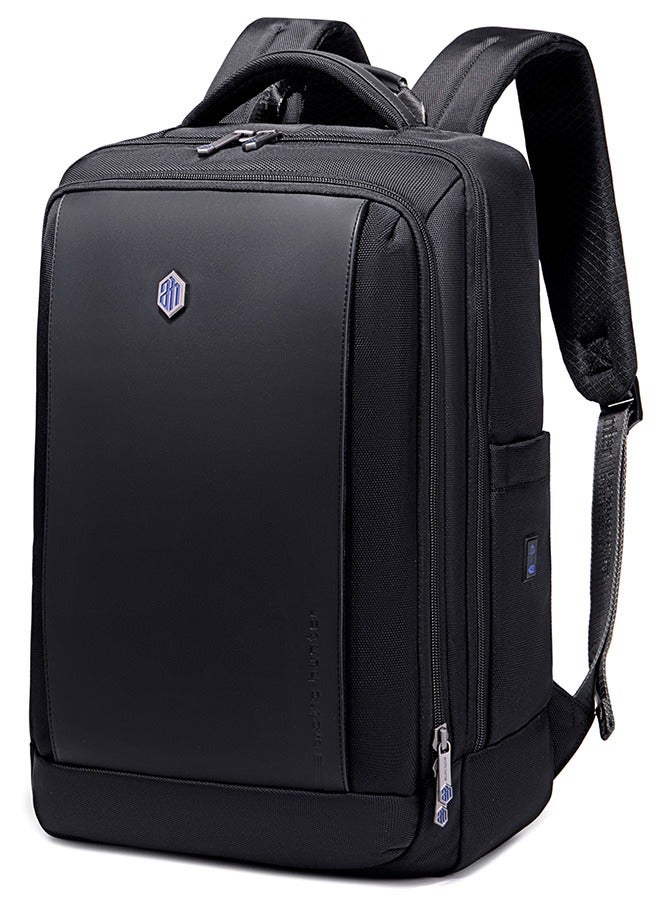ARCTIC HUNTER B00550 Stylish Casual Waterproof 15.6-Inch Laptop Oxford Fabric Backpack Bag - Black  - Image 1