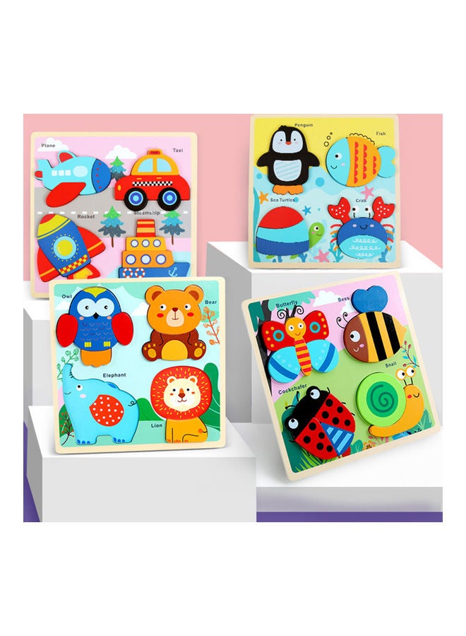 Wooden Animals Stitching Puzzles Set - Image 3