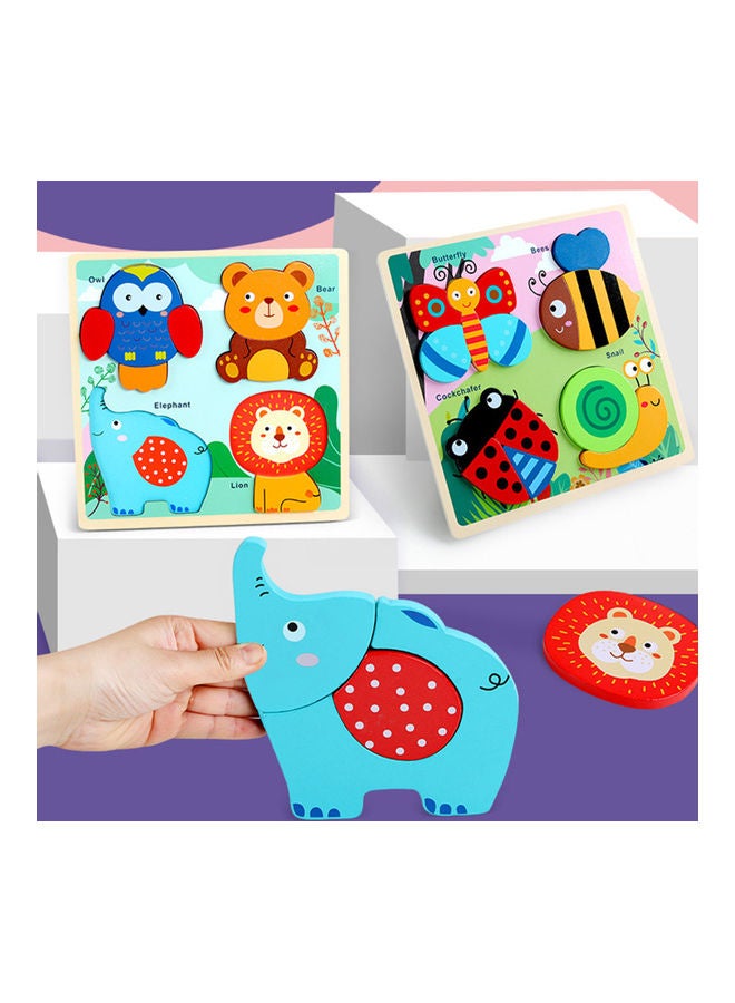 Wooden Animals Stitching Puzzles Set - Image 2