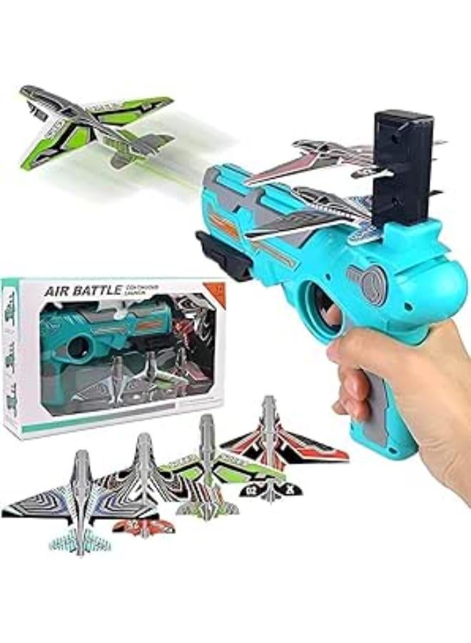 Graphene Airplane Launcher Gun, Safe and Fun Shooting Guns for Kids, Paper Foam Gliders for Quick and Easy Operation, Nearly Unbreakable Plastic, Ideal for Kids Ages