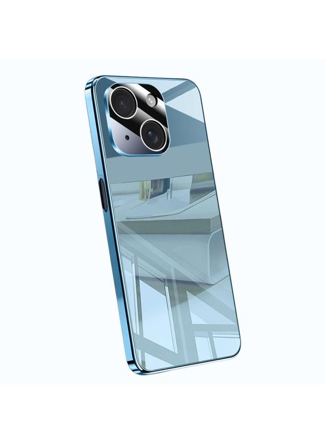 زبون جراب لهاتف iPhone 13 مطلي بالكهرباء مع وسادة هوائية من الكريستال الجليدي وغطاء كامل مقاوم للصدمات - Image 1