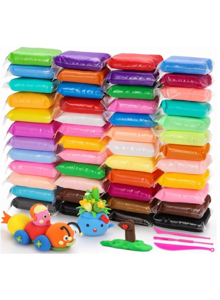Set of 48 Colors Super Light Air Dry Clay Ultra Light Clay Modeling Creative Art DIY Crafts For Kids - Image 5