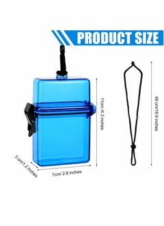 KASTWAVE Waterproof ID Card Badge Holder Floating Sports Case Locker Vertical Badge Holders with Hanging Ring and Rope 5 Pieces  - Image 4