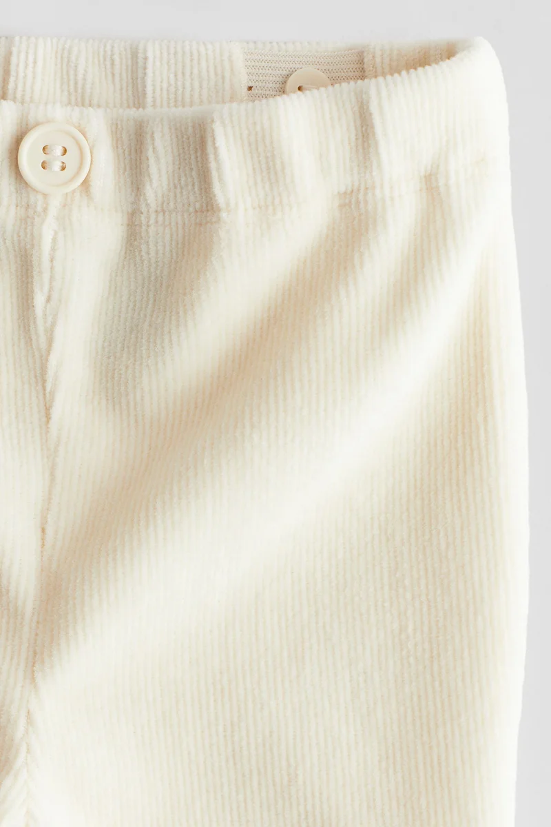 H&M Ribbed velour leggings