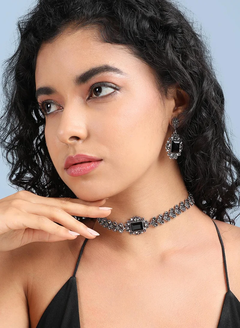SOHI Maxi Crystal Artificial Jewellery Set