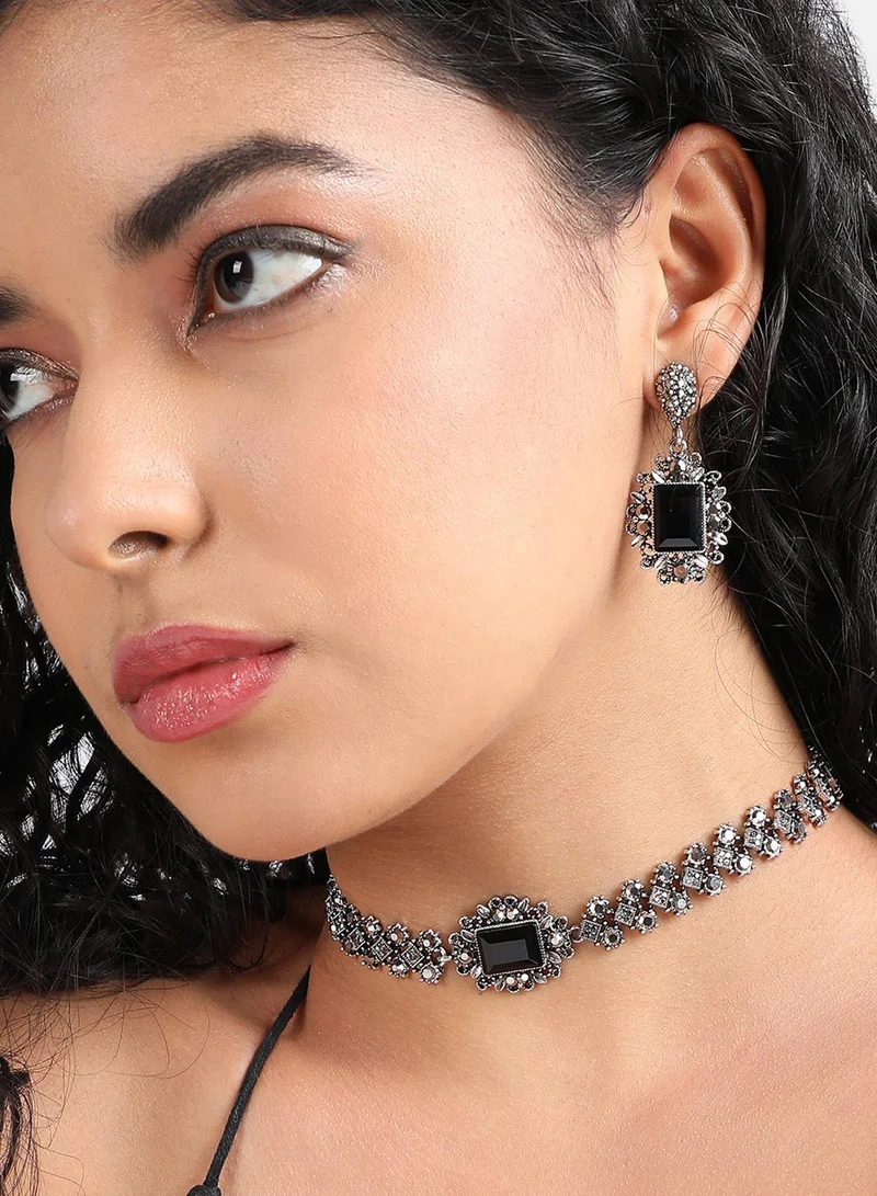 SOHI Maxi Crystal Artificial Jewellery Set