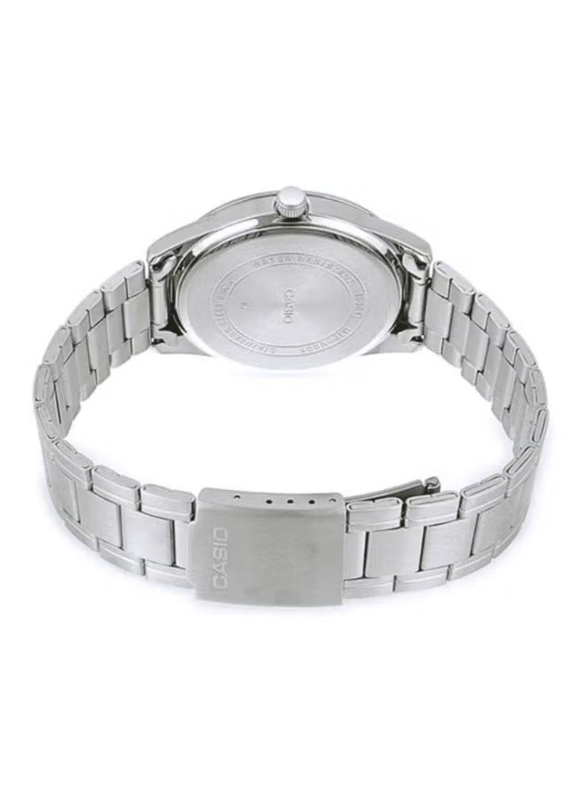 كاسيو ساعة كاسيو للرجال من الفولاذ المقاوم للصدأ باللون الفضي MTP-V004D-7B2UDF - Image 3