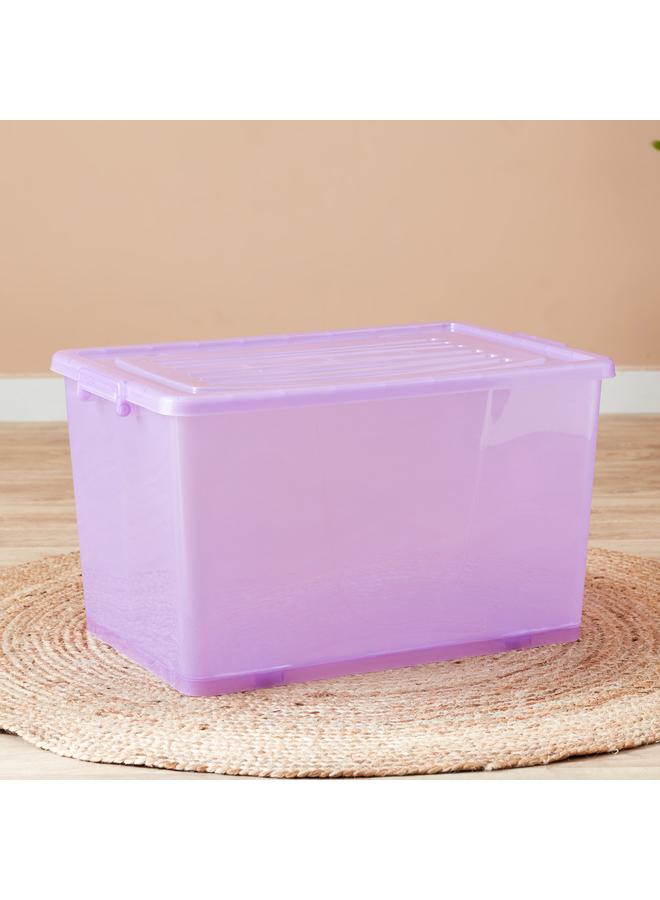 هوم بوكس صندوق تخزين سعة 94 لتر بعجلات وغطاء 67×45×40 سم - Image 1