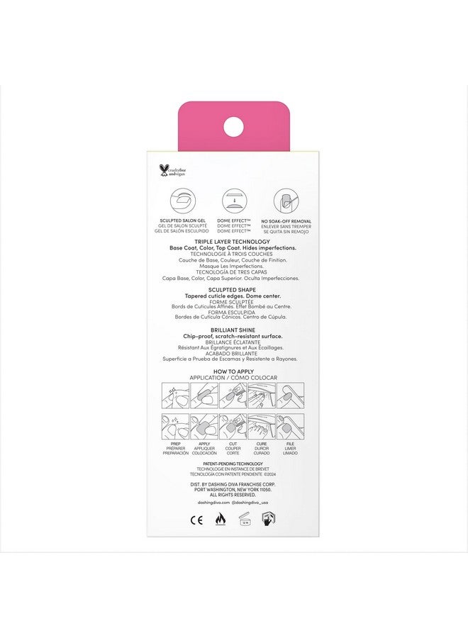 DASHING DIVA Glaze Mani Pedi Kit - The Eye Candy Glaze - Comes With Led Nail Lamp - Long Lasting, Semicured Gel Nail Strips For Toes & Hands - Image 4