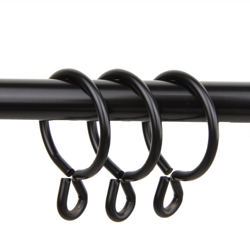 Rod Desyne 10 Count Eyelet Curtain Rings 138Inch Black