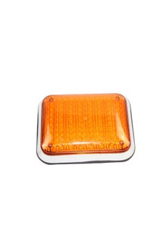 ABRONN Orange Strobe Light – Square Big Amber, 10x10 Inches, High-Intensity LED Strobe Light for Emergency Vehicles, Trucks, Construction, Warning Light, Waterproof, Durable, Easy Installation 