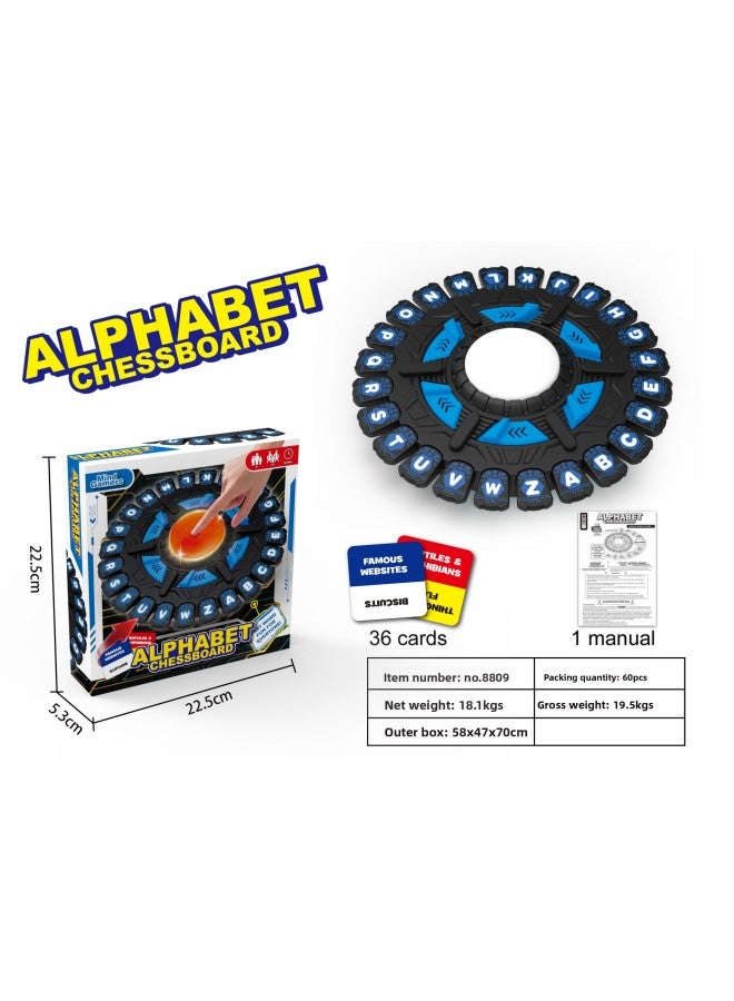 New 26 Key Amazon Cross-border Explosions Children's Crazy Alphabet Game Board Fast-paced Family Game Puzzle