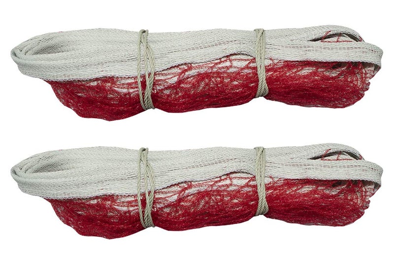 Kay Kay SN-103C Nylon Red Badminton Net (Pack of 2) - Image 1