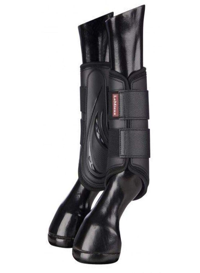 LeMieux ProShell Brushing Horse Boots - Protective Gear and Training Equipment - Equine Boots, Wraps & Accessories (Black - Medium) - Image 4