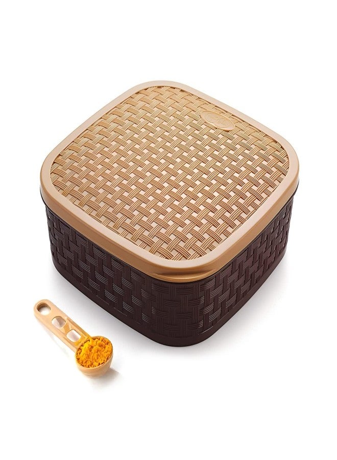Glitzn Plastic Masala Box – Spice Storage Container, Stylish Airtight Kitchen Box for Indian Spices, Compact Multi-Compartment & Durable Traditional Storage - Image 3
