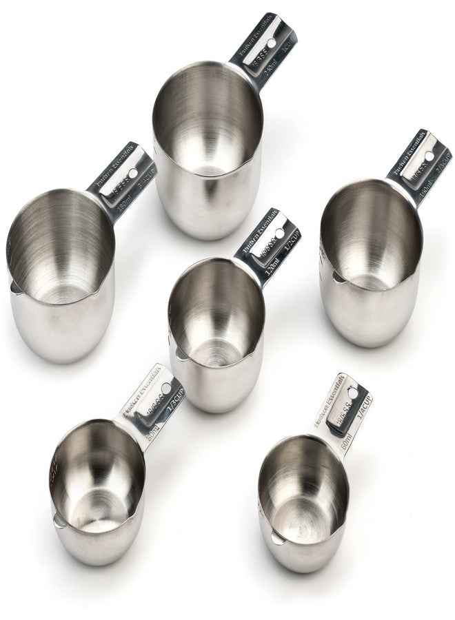 Hudson Essentials Stainless Steel Measuring Cups Set (6 Piece Set) - Image 2