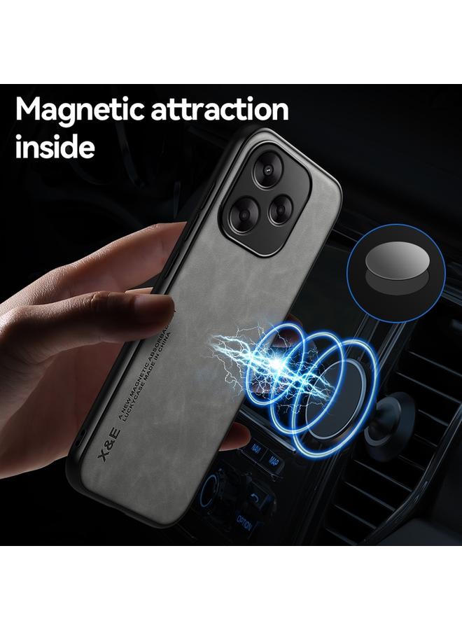 S-TOP Case For Redmi Note 14 Pro 5G Skin Feel Magnetic Leather Back Phone Case - Image 5