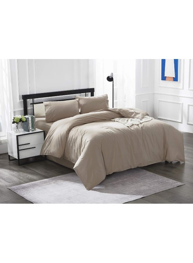 Ibama Cotton Duvet Cover Set Including 2 X Pillowcases Zippered Closure For Queen Size Bed In Bedroom Kid’S Room Guest Room - Image 5