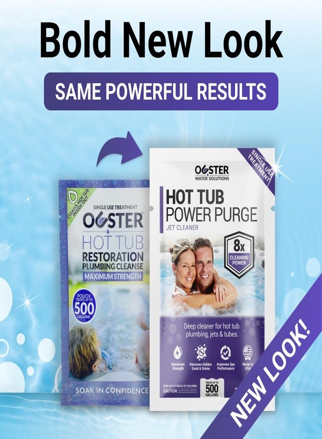 Bio Ouster Power Purge Hot Tub Jet Cleaner w/Towel - Hot Tub Cleaner for Jets, Tubes, Plumbing - for Standard & Inflatable Spas - Removes Gunk Buildup for Crystal Clear Water - Made in USA (4-Pack) - Image 2