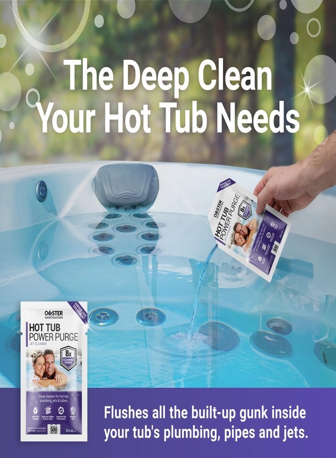 Bio Ouster Power Purge Hot Tub Jet Cleaner w/Towel - Hot Tub Cleaner for Jets, Tubes, Plumbing - for Standard & Inflatable Spas - Removes Gunk Buildup for Crystal Clear Water - Made in USA (4-Pack) - Image 4