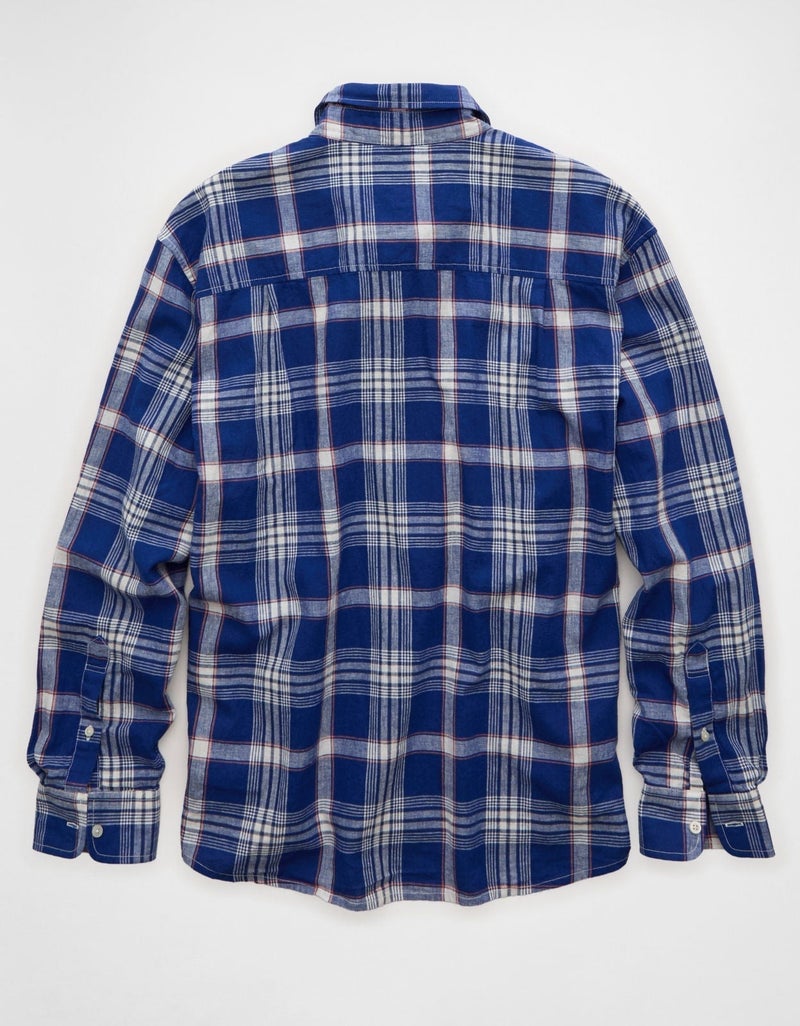 American Eagle AE Relaxed Linen-Blend Button-Up Shirt - Image 5