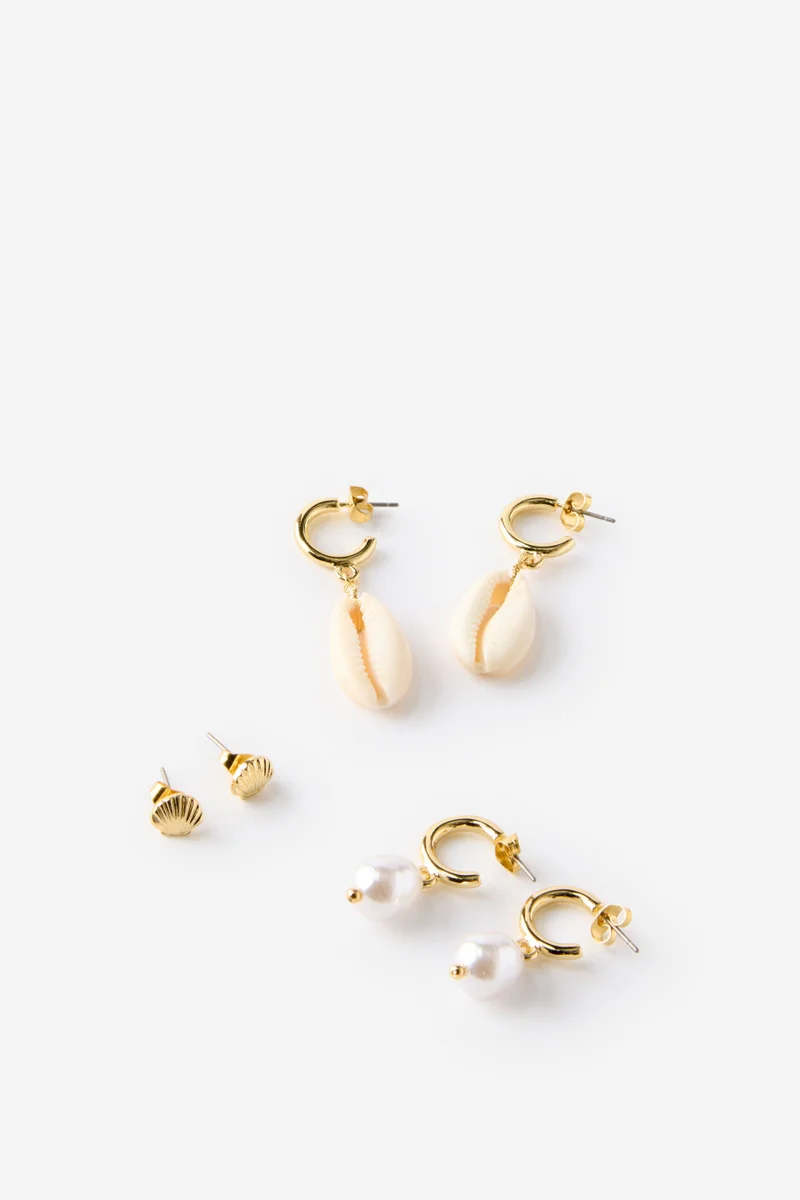 روبي 3Pk Mid Earring