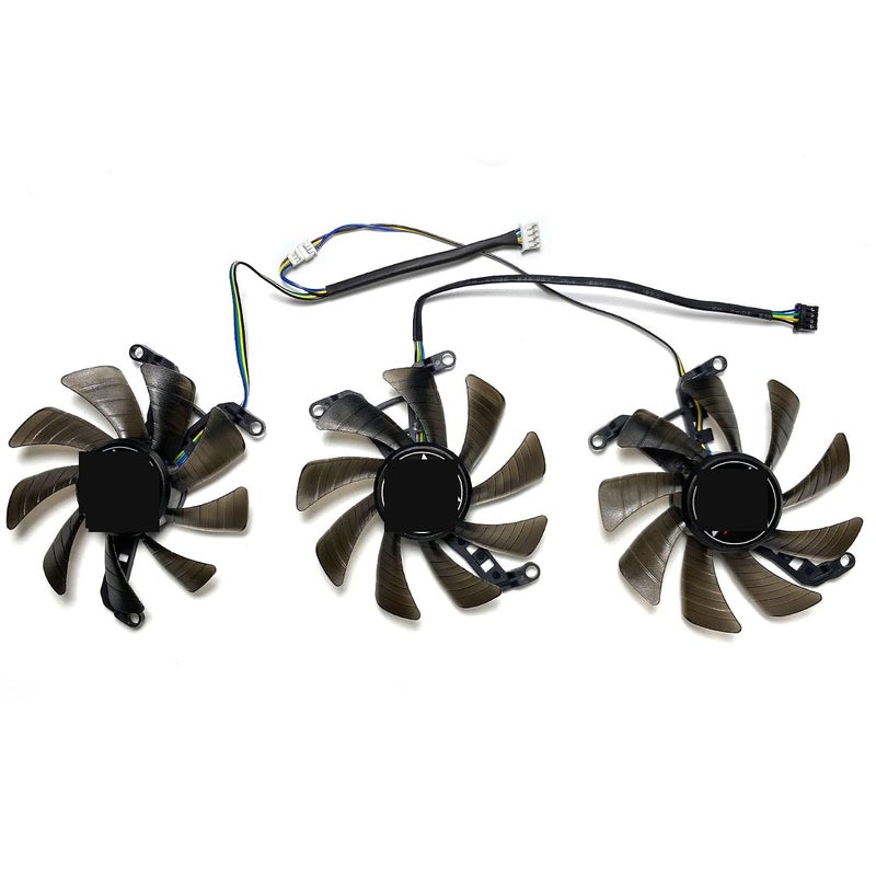 for GAINWARD for GeForce RTX3060ti 3070 3070ti 3080 3080ti Wind Chaser OC Graphics Card Replacement Fan T129215SU Easy to Replace(Set of Three Fans) - Image 1