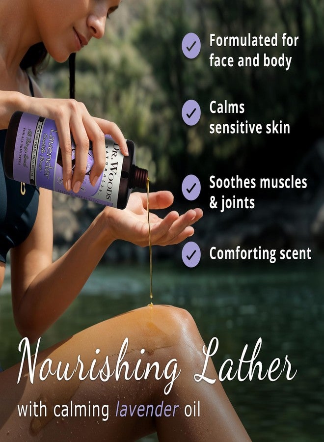 Dr. Woods Lavender Liquid Castile Soap - Castile Soap with Pure Lavender Oil, Body Wash for Men and Women, Organic Shea Butter, Natural Cleaner for Face, Hands, and Body - 32 Fl Oz, Pack of 2 - Image 2