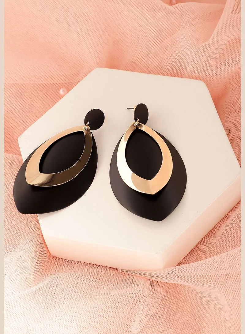SOHI Gold Plated Designer Party Drop Earring For Women