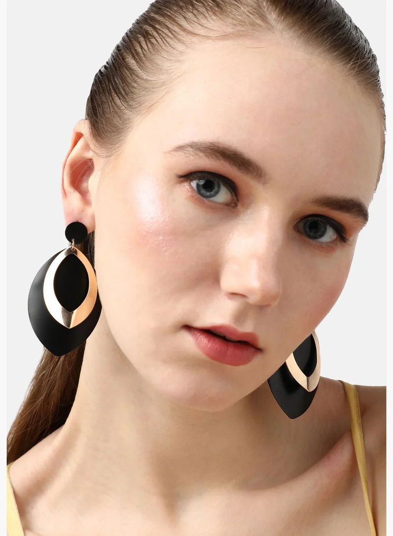 SOHI Gold Plated Designer Party Drop Earring For Women