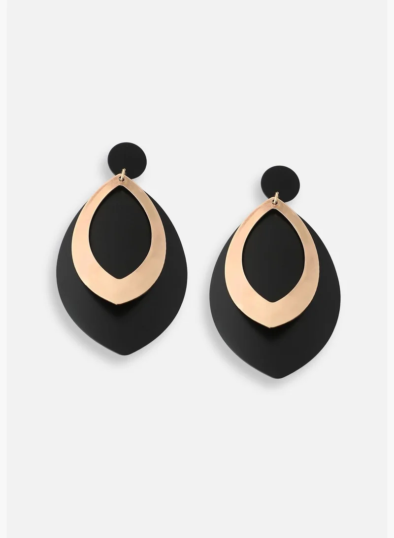 SOHI Gold Plated Designer Party Drop Earring For Women