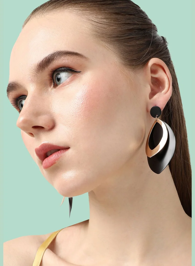SOHI Gold Plated Designer Party Drop Earring For Women