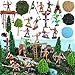 LEBERY Native American Figurines Set 43 Pcs Plastic Miniature Indian Figure Toys Indian Figurines for Kids Includes Moss Trees Sand Stones Indians Action Figures for Projects Diorama Decor Birthday Gift - Image 2