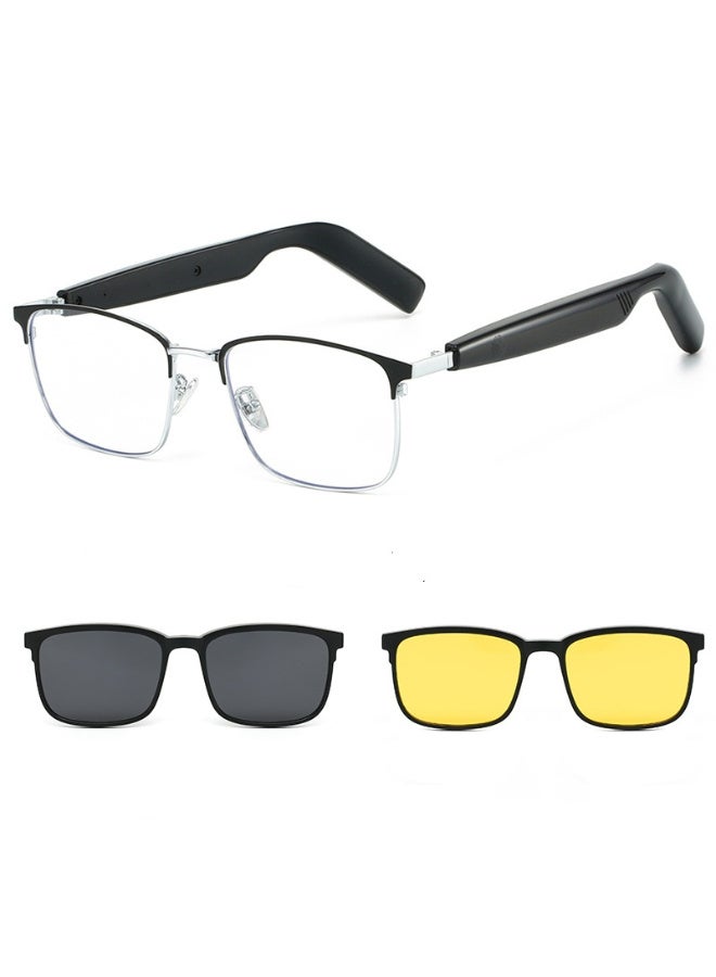 ZESITH Smart Bluetooth Photochromic Glasses 1601, Anti Blue Light With Magnetic Polarized & Night Vision Dual Lens - Image 1