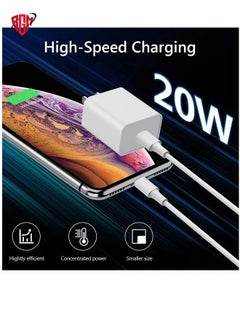 BGM iPhone Charger Fast PD20W USB C Wall Charger Fast Charging Type-C USB Charger Plug Universal Travel Adapter Type C Wall Plug Compatible for iPad Pro,iPad mini, iPhone 13 Pro/13 Pro Max  - Image 2