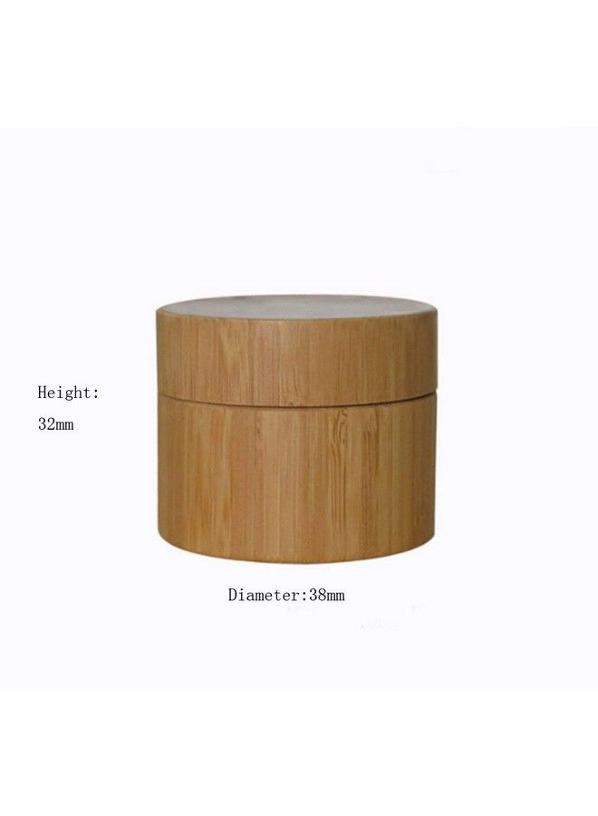 SYBL 4Pcs 5Ml/5G/0.17Oz Empty Refillable Eco Bamboo Shell Pp Inner Cream Jars Bottles Container Sample Storage With Screw Cap For Cosmetic Lip Balm Creams Lotion Eye Cream Sample Packing Ointments - Image 5