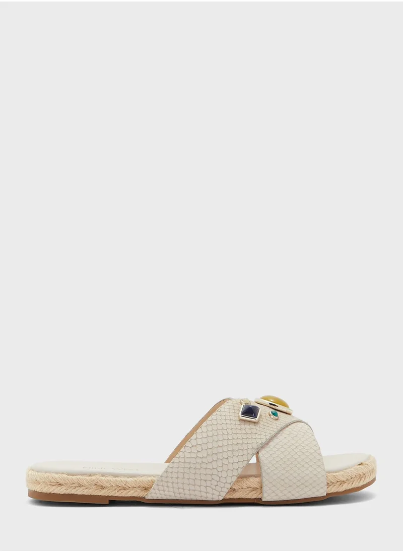 NINE WEST Yaffa Slip-On Flat Sandals