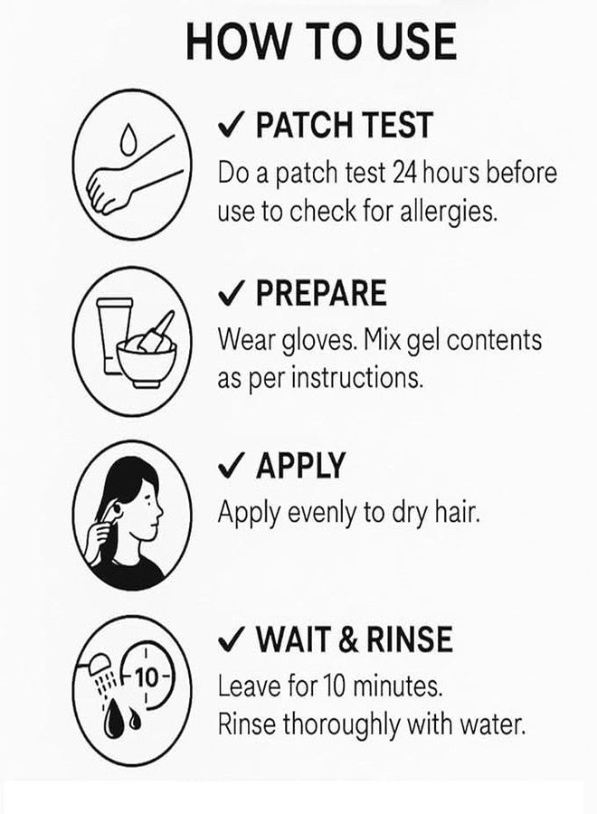 SKINPLUS Hair Color Dye Gel Natural Color for Men and Women Hair - Black 1000 ml (Fruit Wine) - Image 5